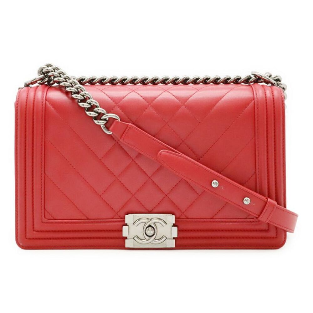 Chanel Boy Chanel Lambskin Shoulder Bag